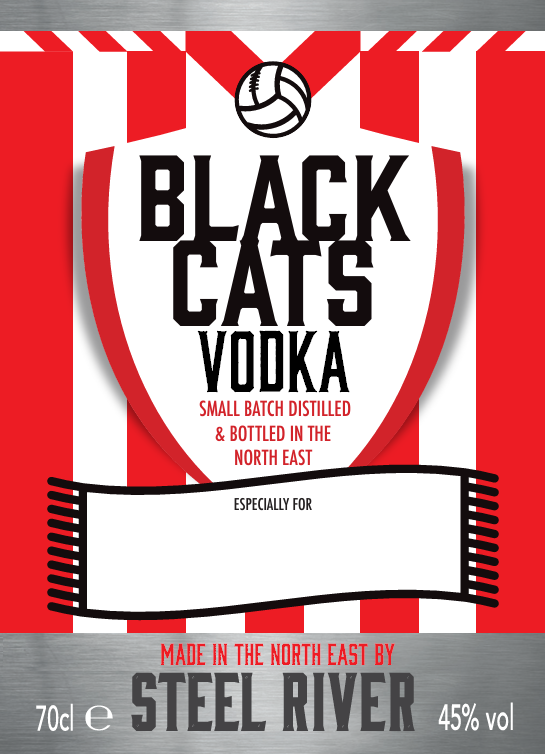 BLACK CATS VODKA - FRONT LABEL